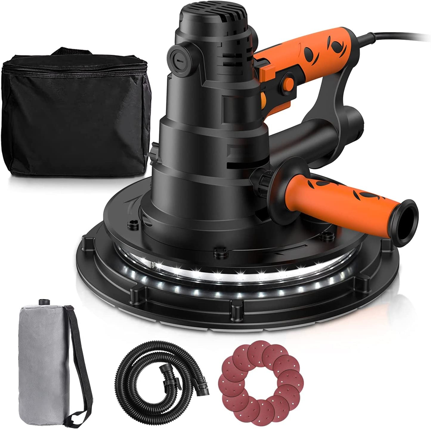 NEW TACKLIFE 800W Electric Drywall Sander Automatic Vacuum Dust Collection Systm