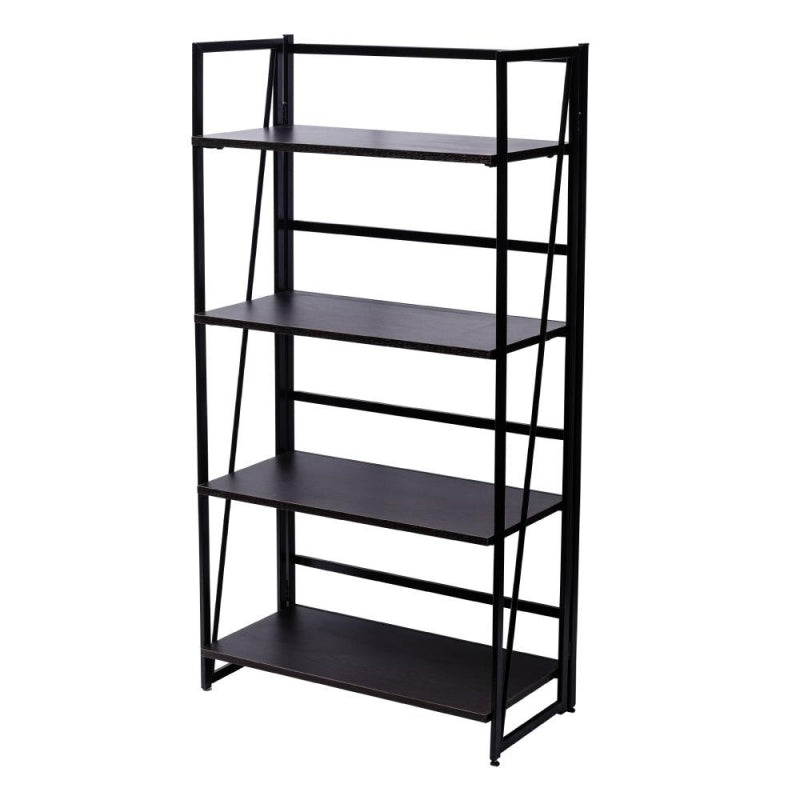 Winado Wood 4-Tier Bookcase and Bookshelf Shelving Rack Unit