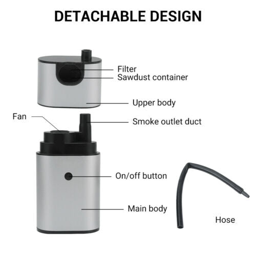 Portable Smoke Infuser Hand-held Cold Smoking Gun Small Kitchen Smoker for Food