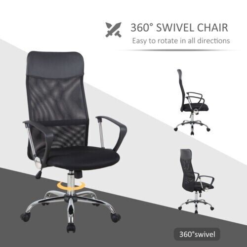 Executive Office Chair High Back Mesh Chair Seat Office Desk Chairs Height